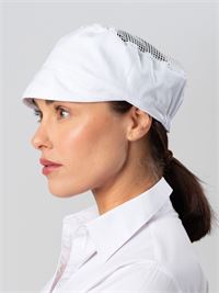 BERRETTO DA ALIMENTARISTA CON VISIERA E RETE